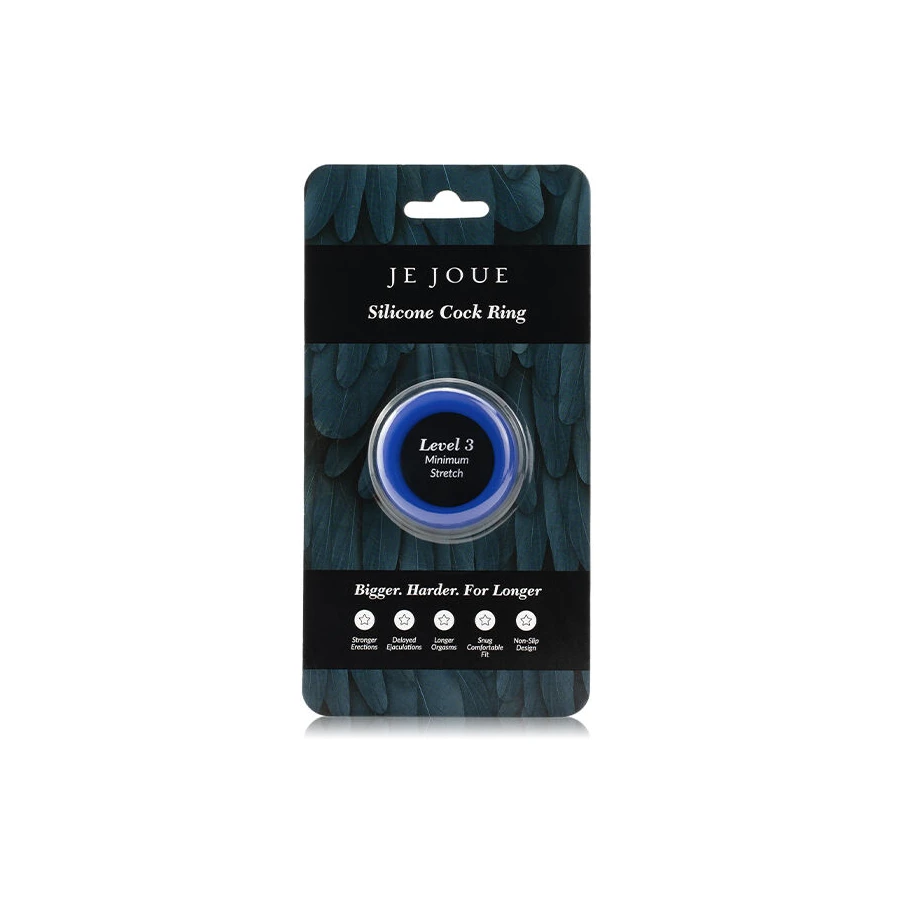 JE JOUE - ANELLO IN SILICONE BLU STRANGOLAMENTO MINIMO